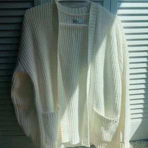 hollister easy textured cardigan